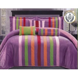 stripe comforter set 